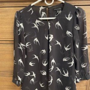 Banana Republic Black/White Blouse